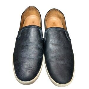 Frye Ivy Black Luxe Smooth Leather Slip On Flats Women's Casual Shoes Size 9 M‎